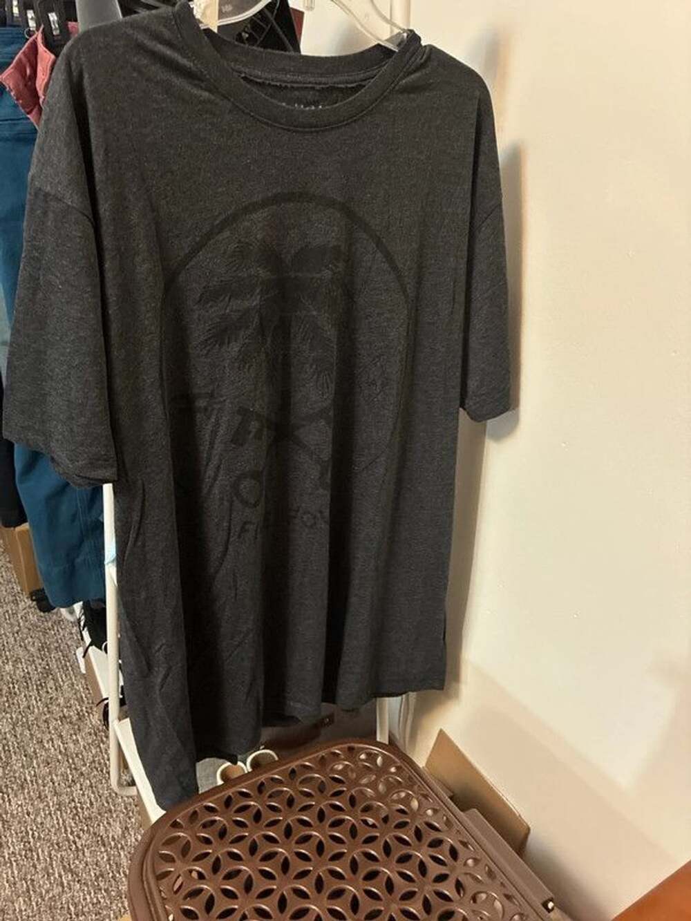 Men’s five four gray palm tree xxxl short sleeve tshirt